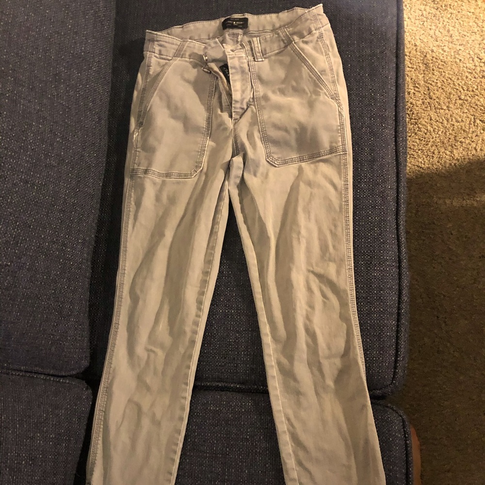 Lucky Brand stylish skinny jeans with zippers
